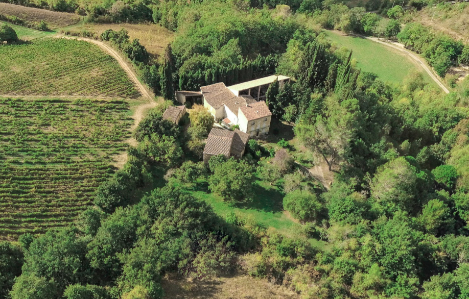 Vue aérienne du domaine Le Chot