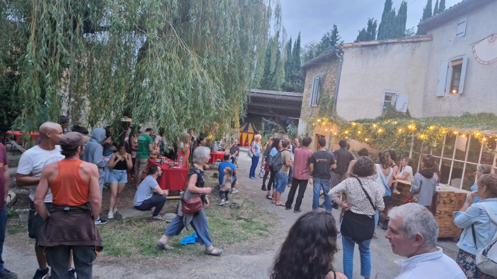 Moment convivial au domaine